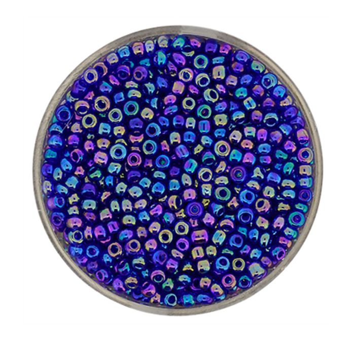 Rocailles dunkelblau AB 2,6 mm 17 gr, Bild 1 von 2