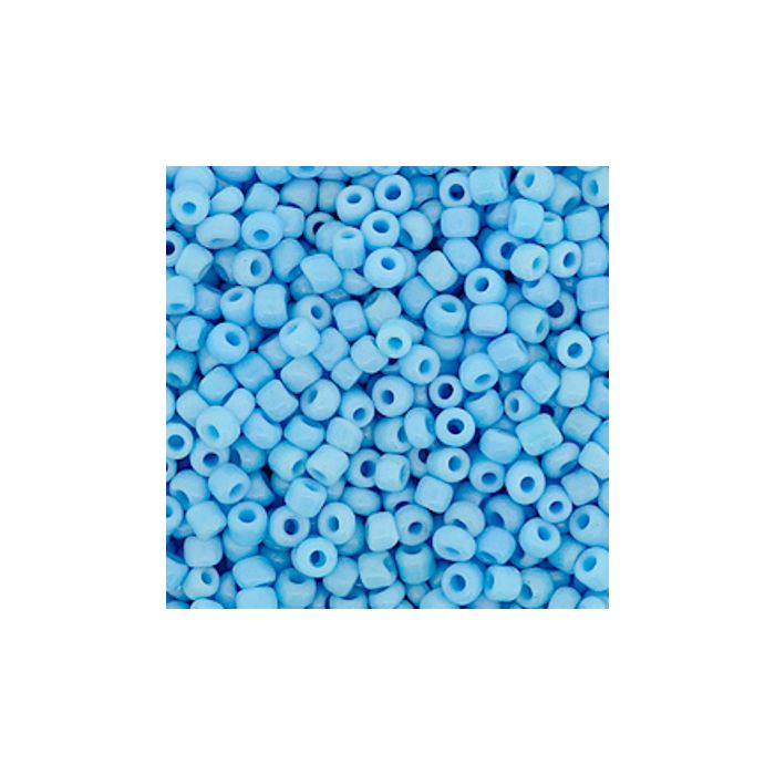 Rocailles hellblau glänzend 2,6 mm 17 gr
