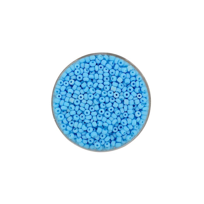 Rocailles hellblau matt 2,6 mm 17 gr