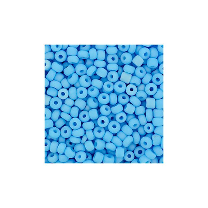 Rocailles hellblau matt 2,6 mm 17 gr
