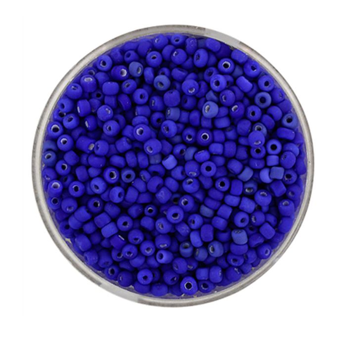 Rocailles dunkelblau matt 2,6 mm 17 gr, Bild 1 von 2