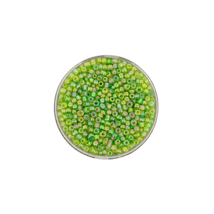 Rocailles grün AB 2,6 mm 17 gr