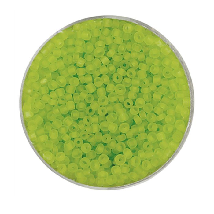 Rocailles kiwi matt 2,6 mm 17 gr, Bild 1 von 2