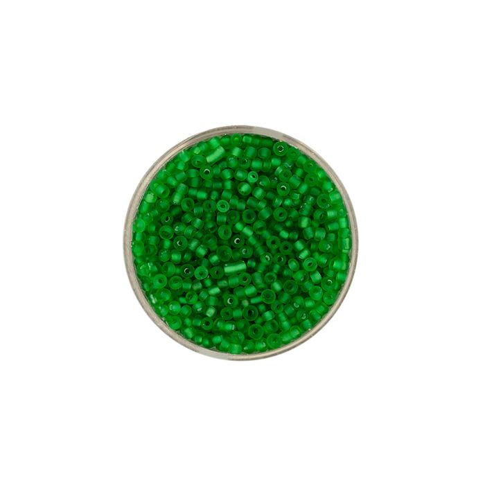 Rocailles grün matt 2,6 mm 17 gr