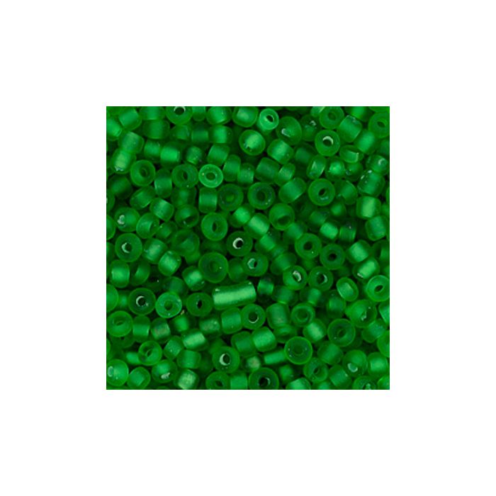 Rocailles grün matt 2,6 mm 17 gr