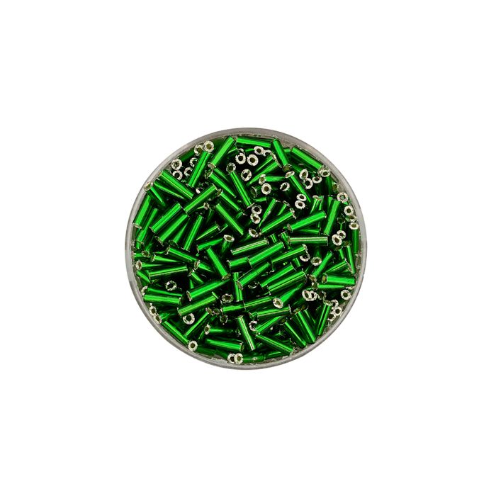 Glasstifte grün silbereinzug 6 mm 17 gr