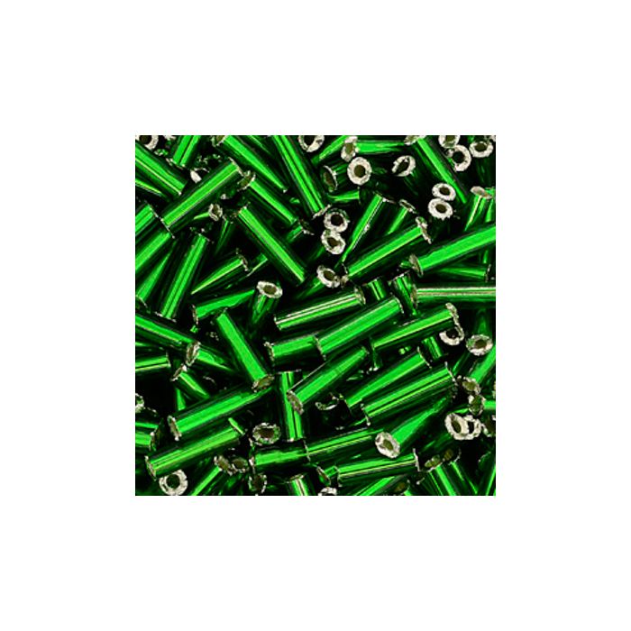 Glasstifte grün silbereinzug 6 mm 17 gr