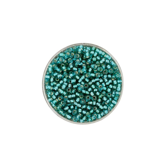 Rocailles emerald silbereinzug 2,6 mm 17 gr