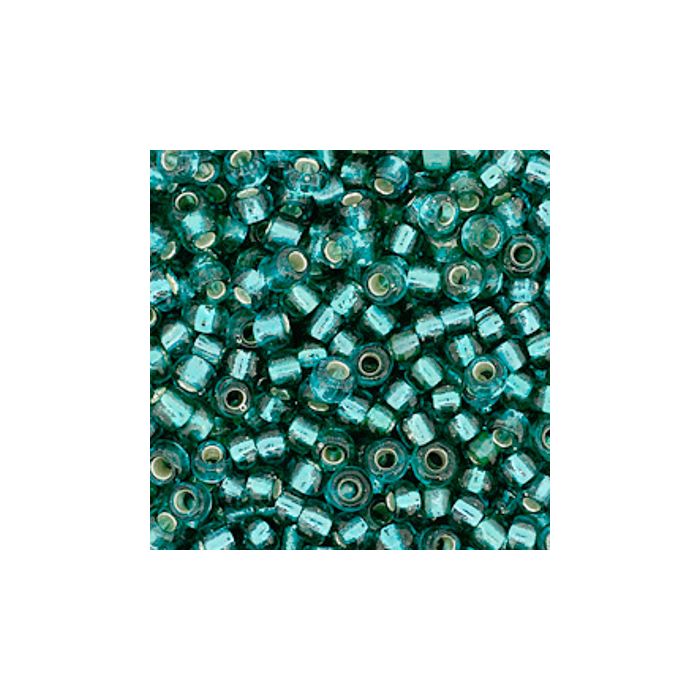 Rocailles emerald silbereinzug 2,6 mm 17 gr