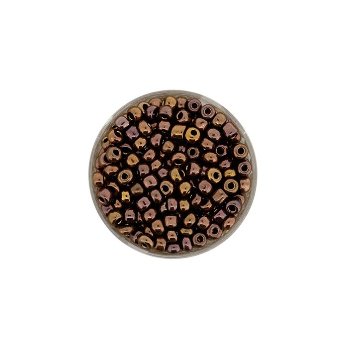 Rocailles bronze 4,5 mm 17 gr