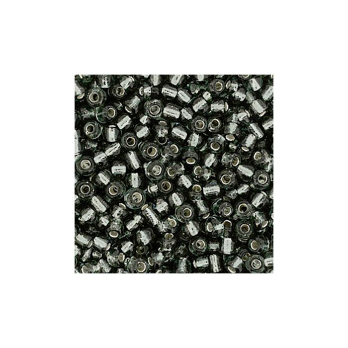 Rocailles grau silbereinzug 2,6 mm 17 gr