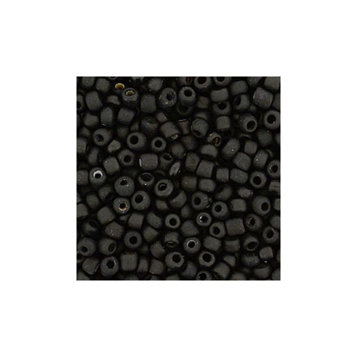 Rocailles schwarz matt 2,6 mm 17 gr, Bild 2 von 2