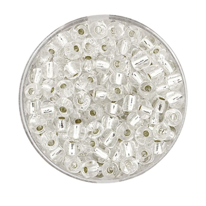 Rocailles kristall silbereinzug 4 mm 17 gr, Bild 1 von 2