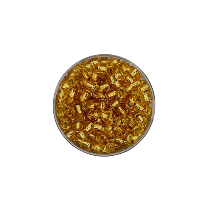 Rocailles topas silbereinzug 4 mm 17 gr