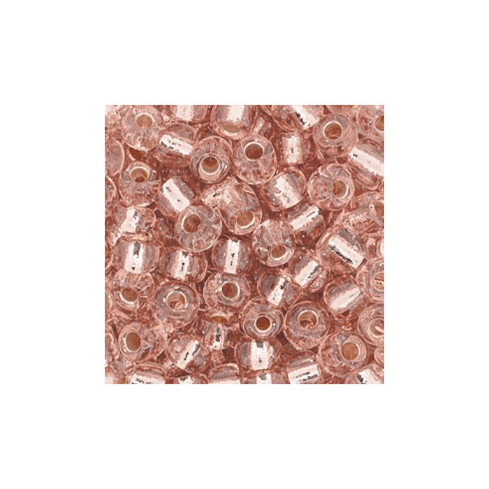 Rocailles rosa silbereinzug 4 mm 17 gr