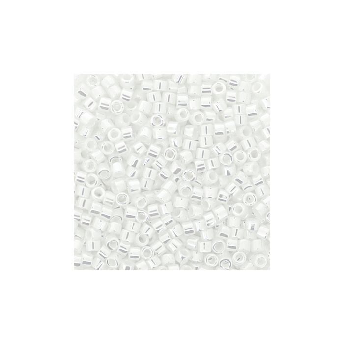 hochw. jap. Delica Beads pearl white 2 mm 9 gr 9663-014 4016490417064  