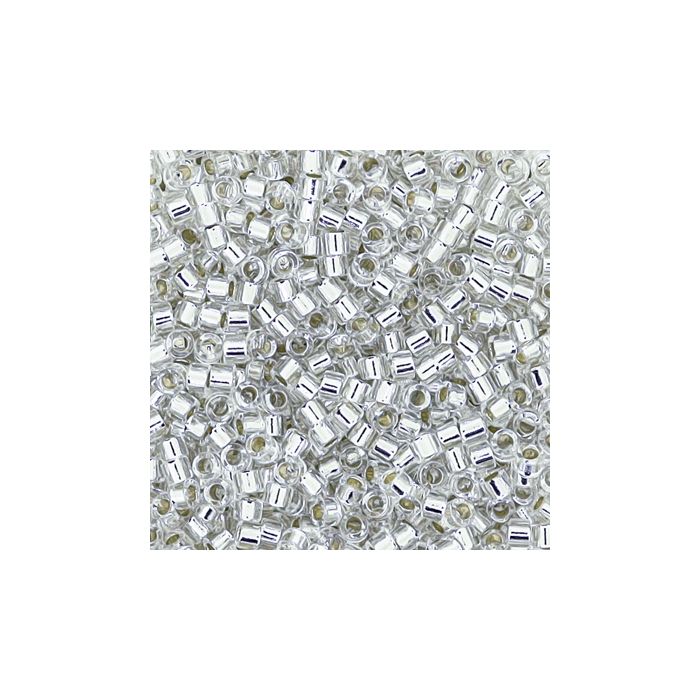 hochw. jap. Delica Beads silverlined crystal 2 mm 9 gr 9663-024 4016490417095  