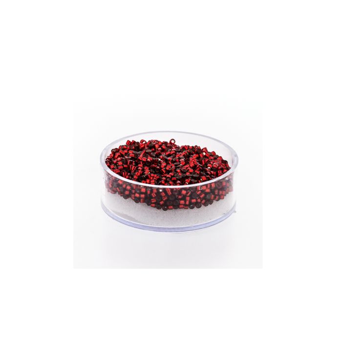 hochw. jap. Delica Beads silverlined red 2 mm 7 gr 9663-134 4016490417453  