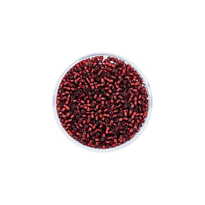 hochw. jap. Delica Beads silverlined red 2 mm 7 gr 9663-134 4016490417453  