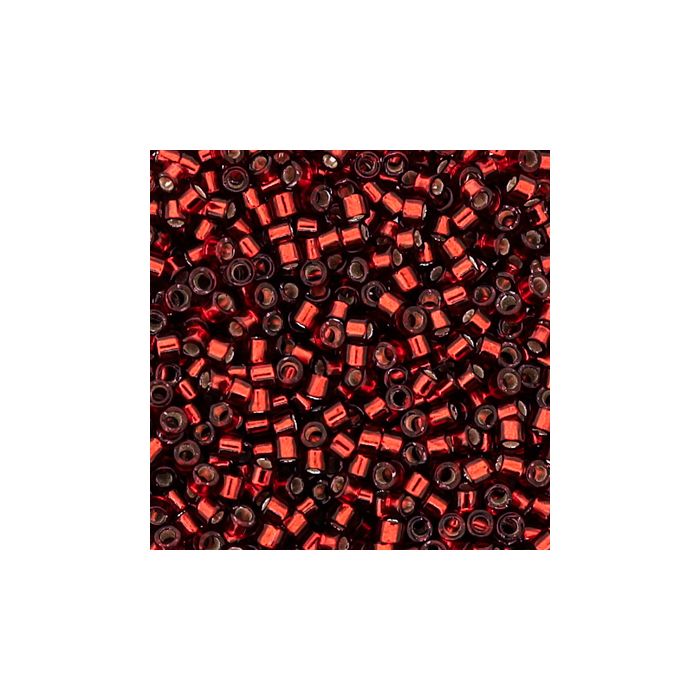 hochw. jap. Delica Beads silverlined red 2 mm 7 gr 9663-134 4016490417453  