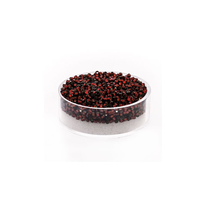 hochw. jap. Delica Beads silverlined dark red 2 mm 9 gr 9663-144 4016490417484  