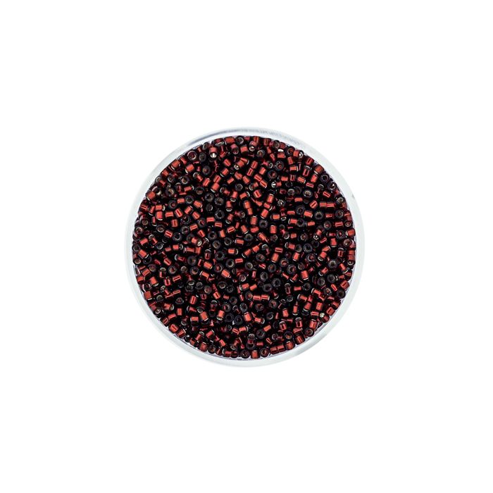 hochw. jap. Delica Beads silverlined dark red 2 mm 9 gr 9663-144 4016490417484  