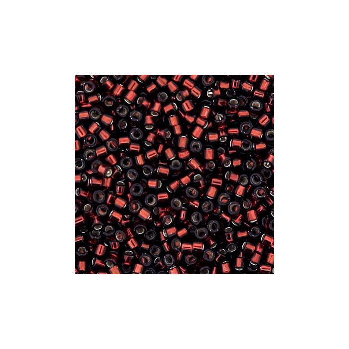 hochw. jap. Delica Beads silverlined dark red 2 mm 9 gr 9663-144 4016490417484  