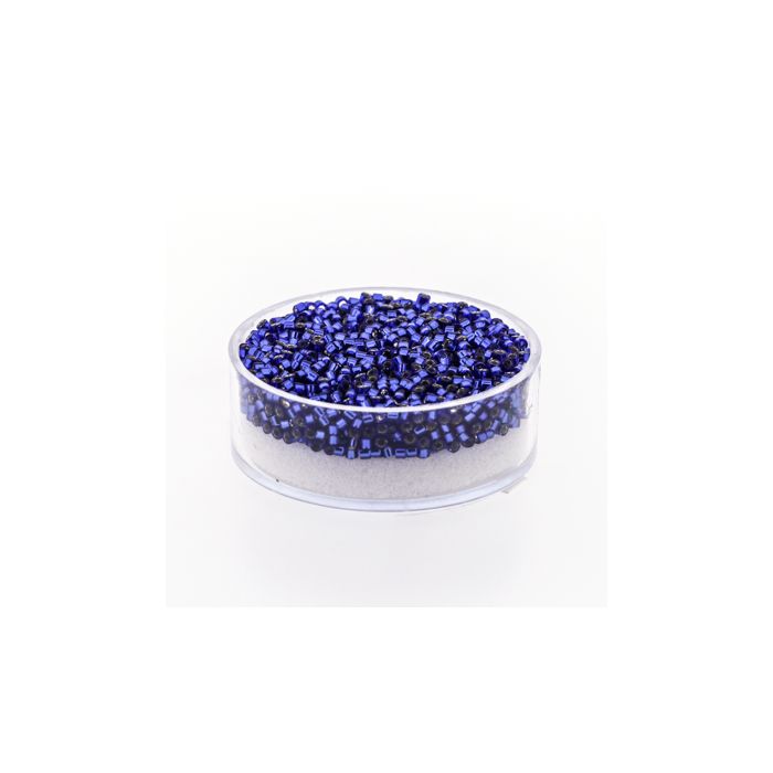 Hochw. jap. Delica Beads silverlined dark blue 2 mm, Bild 1 von 3