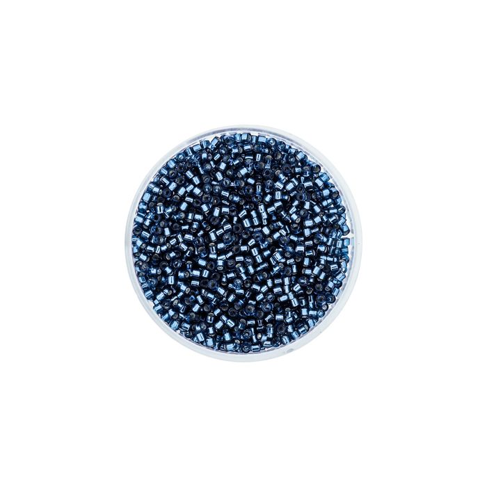 Hochw. jap. Delica Beads silverlined zirkon 2 mm, Bild 2 von 3