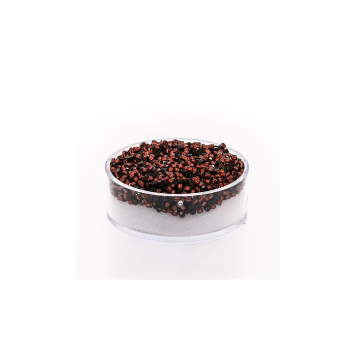 Hochw. jap. Delica Beads silverlined dark topaz 2 mm, Bild 1 von 3