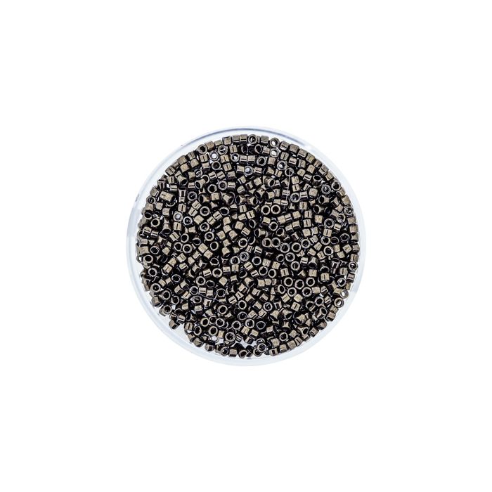 Hochw. jap. Delica Beads dark bronze 2 mm, Bild 2 von 3
