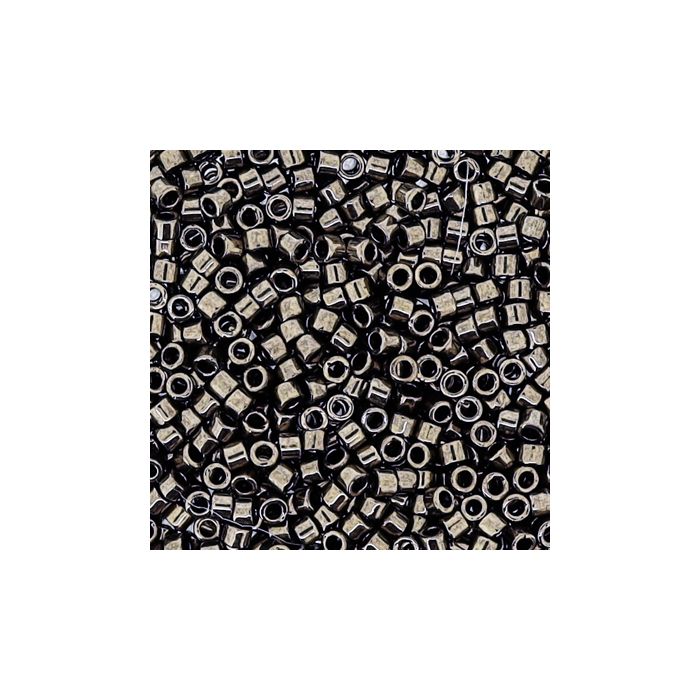 Hochw. jap. Delica Beads dark bronze 2 mm, Bild 3 von 3