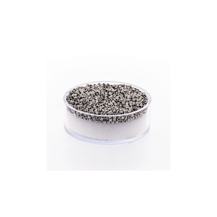 Hochw. jap. Delica Beads platin 2 mm, Bild 1 von 3