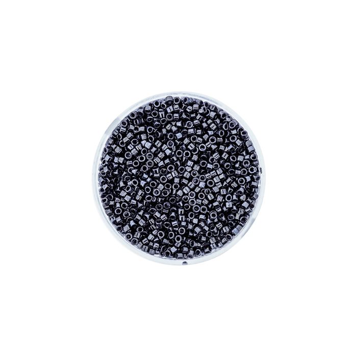 hochw. jap. Delica Beads hematite 2 mm 9 gr 9663-584 4016490418825  