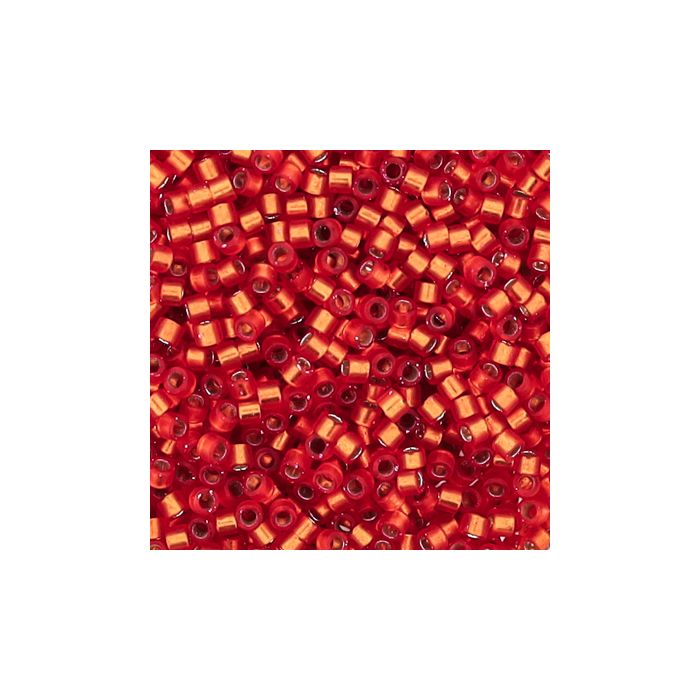 Hochw. jap. Delica Beads silverlined dark orange 2 mm, Bild 3 von 3