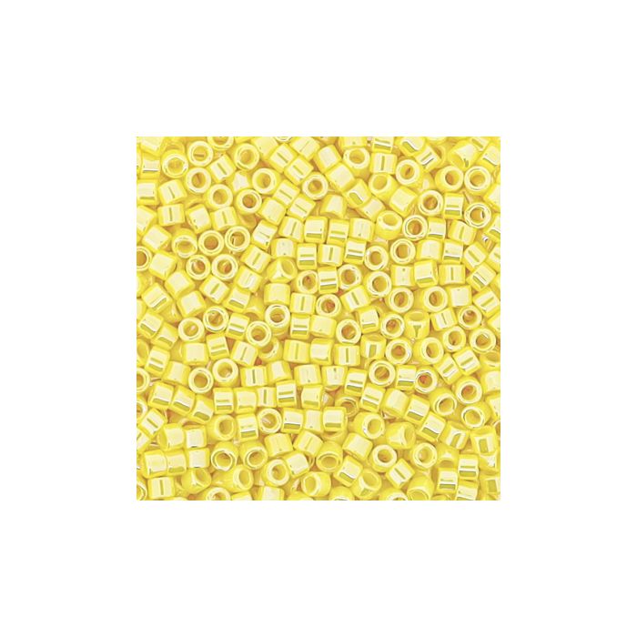 Hochw. jap. Delica Beads yellow 2 mm, Bild 3 von 3