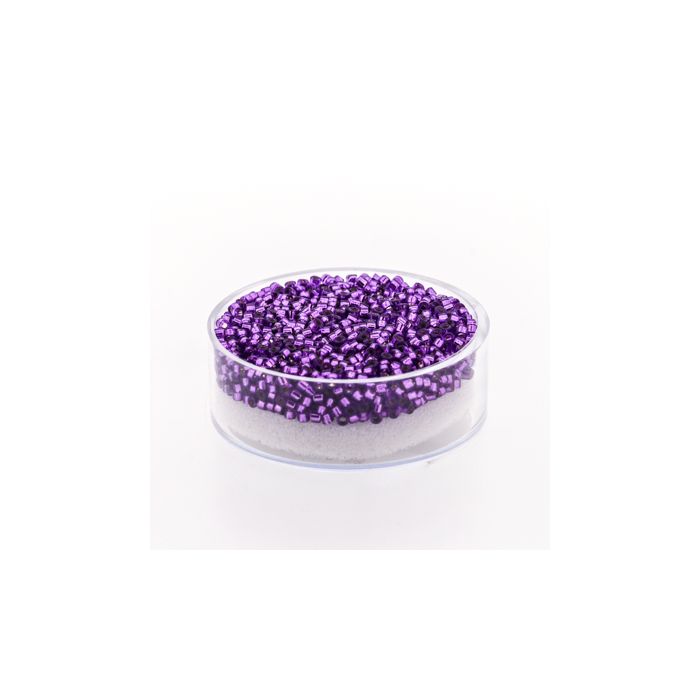Hochw. jap. Delica Beads silverlined fuchsia 2 mm, Bild 1 von 3