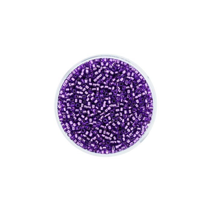 Hochw. jap. Delica Beads silverlined fuchsia 2 mm, Bild 2 von 3