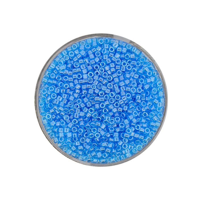 hochw. jap. Delica Beads light blue luster 2 mm 9 gr