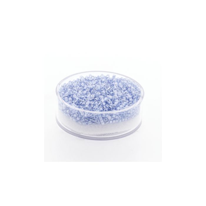 Hochw. jap. Delica Beads light blue Ceylon 2 mm 9 gr, Bild 1 von 3