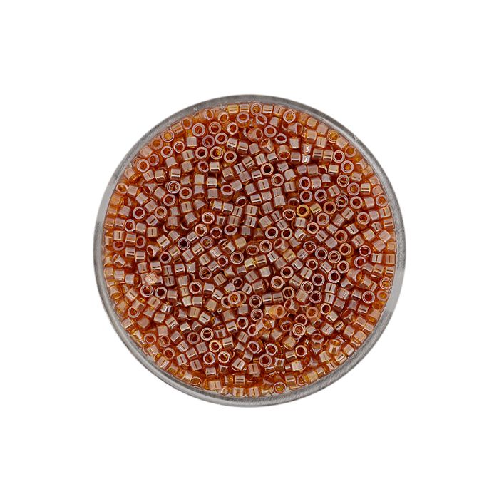 hochw. jap. Delica Beads light topaz luster 2 mm 9 gr
