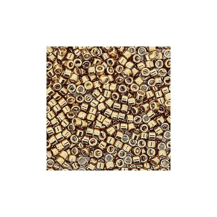 hochw. jap. Delica Beads goldfb. 2 mm 50 gr