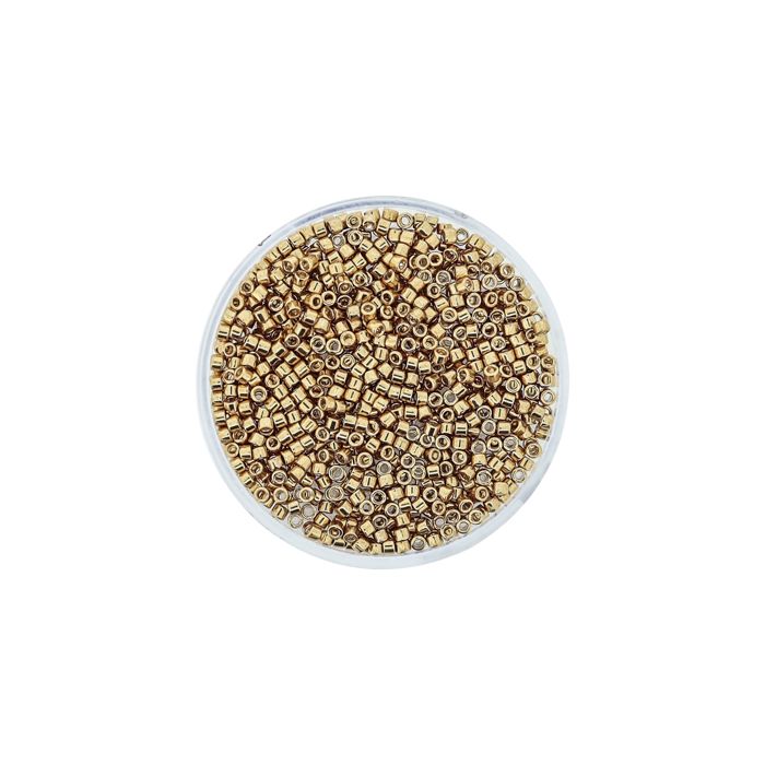 Delica Beads japanische Rocailles goldfb. 2 mm 4 gr, Bild 2 von 3