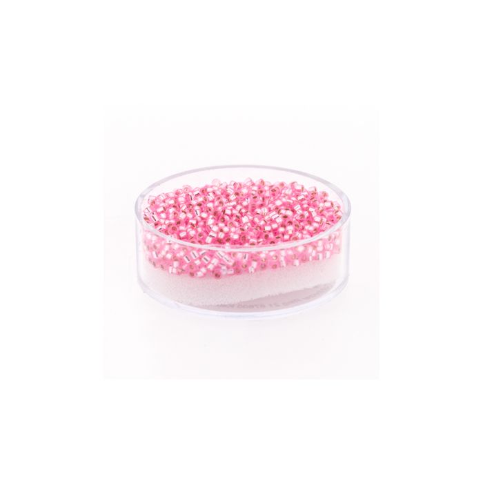 hochw. jap. Delica Beads rose silverline 2 mm 7 gr
