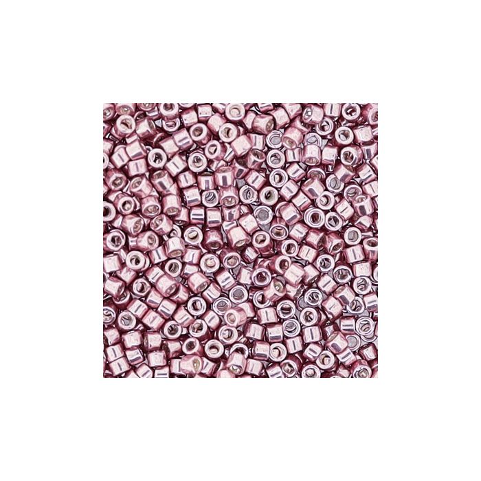 hochw. jap. Delica Beads vintage rose metallic 2 mm 50 gr