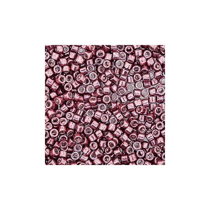 hochw. jap. Delica Beads rose metallic 2 mm 50 gr