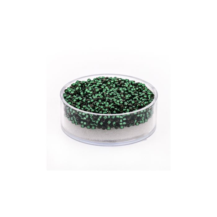 Delica Beads japanische Rocailles emerald silverlined 2 mm 9 gr