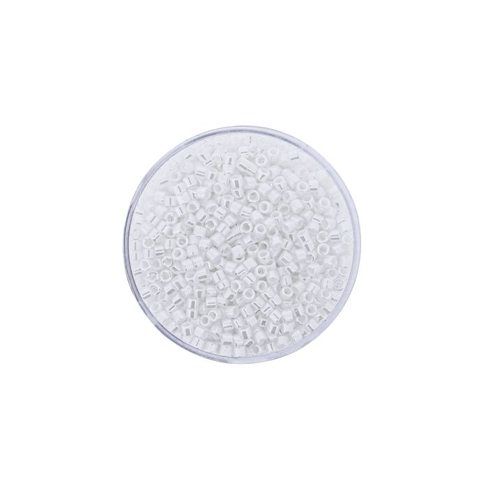 hochw. jap. Delica Beads pearl white 2,2 mm 10 gr 9664-014 4016490533061  