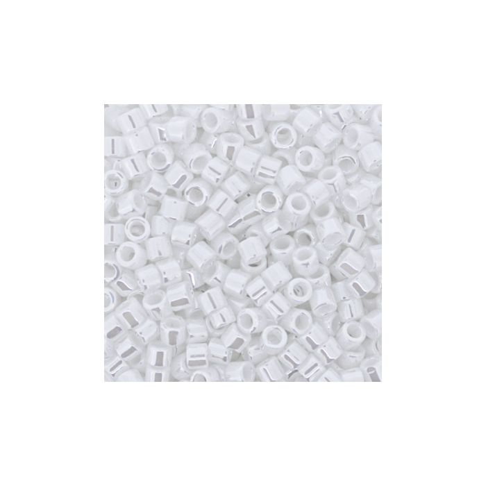 hochw. jap. Delica Beads pearl white 2,2 mm 10 gr 9664-014 4016490533061  