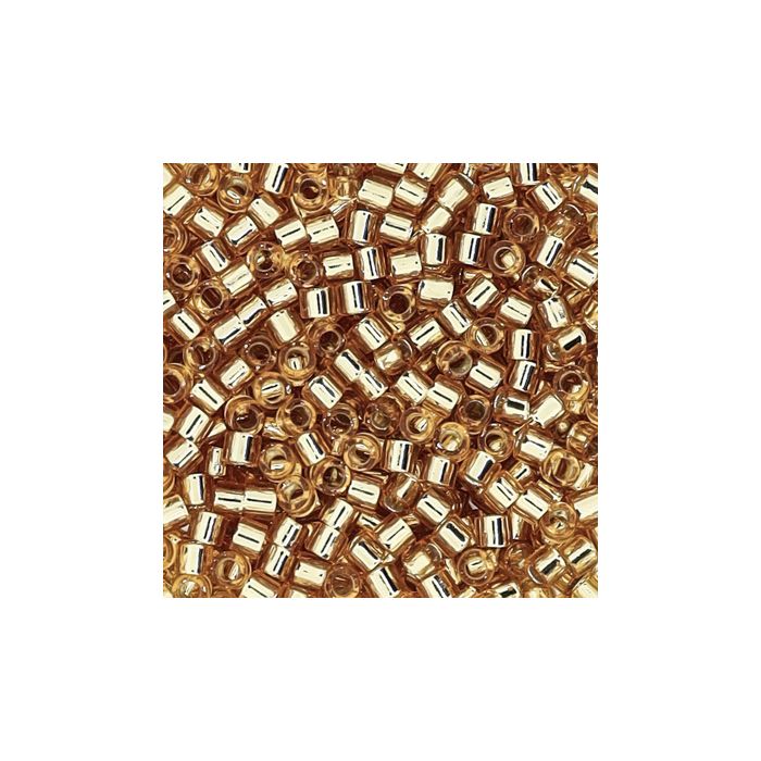 hochw. jap. Delica Beads silverlined gold 2,2 mm 50 gr